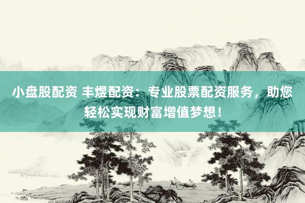 小盘股配资 丰煜配资：专业股票配资服务，助您轻松实现财富增值梦想！