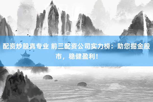 配资炒股真专业 前三配资公司实力榜：助您掘金股市，稳健盈利！